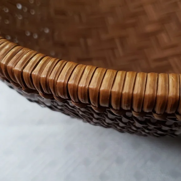 Basket Large Round Woven - Picture 3 of 7
